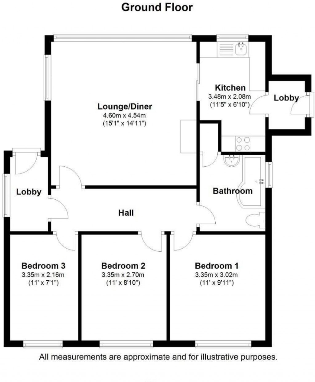 Floorplans For Church Road, Hauxton, Cambridge