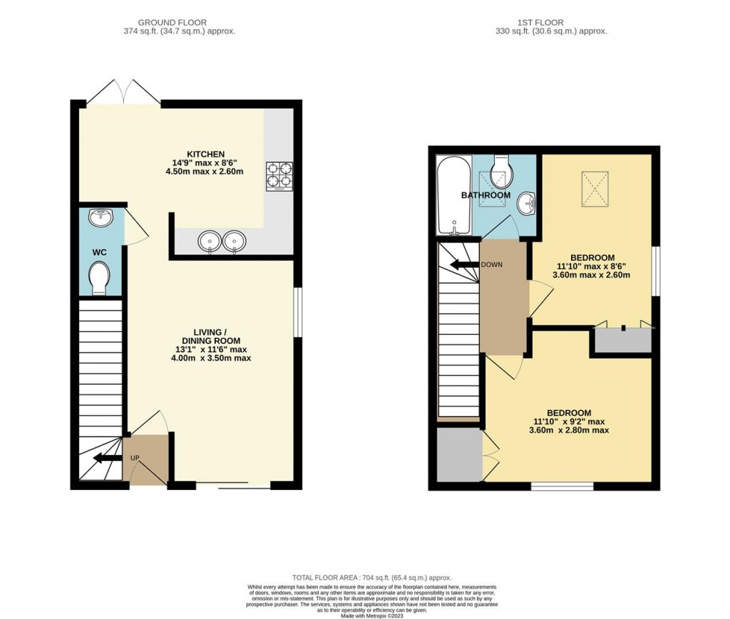 Floorplans For Yarmouth, Isle of Wight