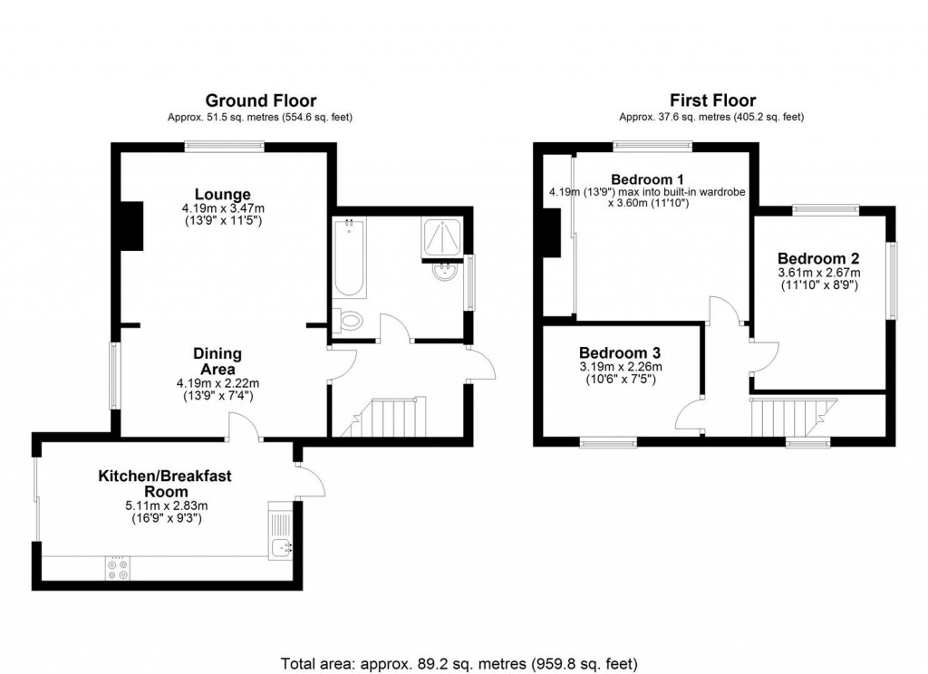 Floorplans For Paddock Street, Soham