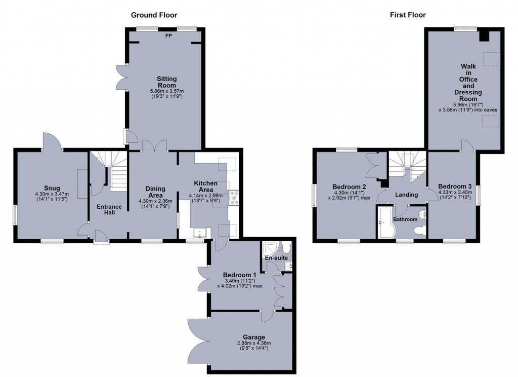 Floorplans For Brook Street, Hartshorne, DE11