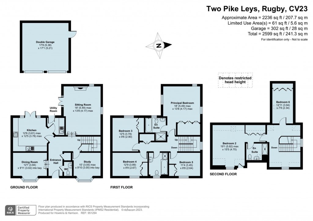 Floorplans For Two Pike Leys, Rugby, CV23