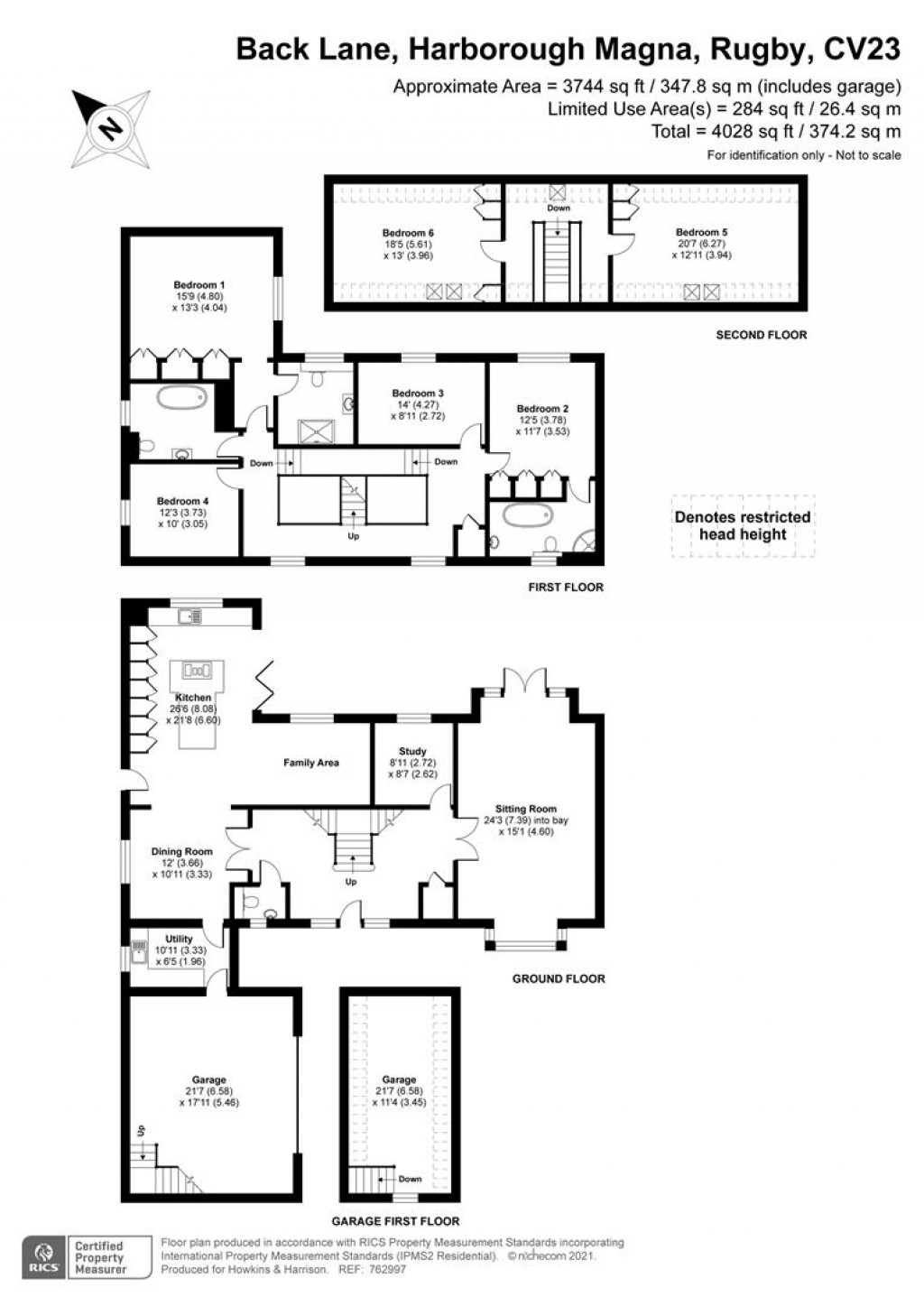 Floorplans For Back Lane, Harborough Magna, CV23