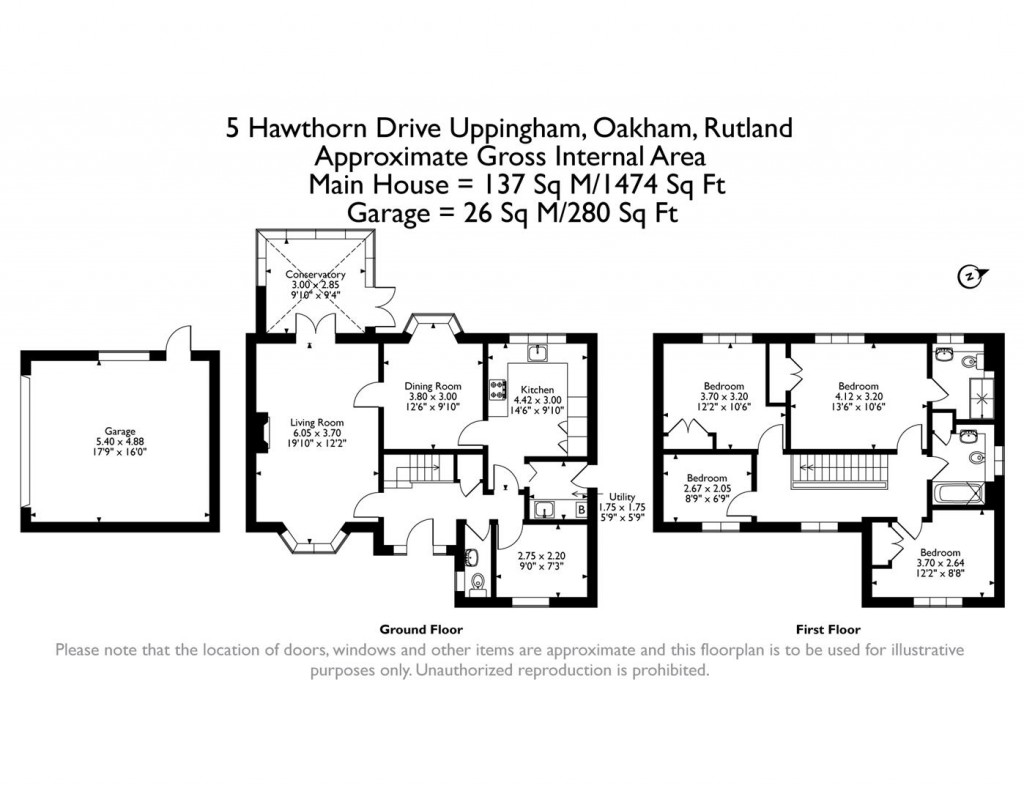 Floorplans For Hawthorn Drive, Uppingham, Rutland