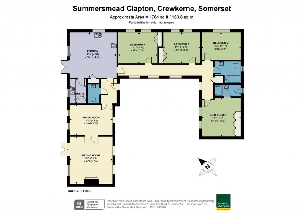 Floorplans For Clapton, Crewkerne, Somerset