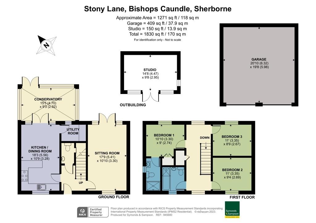 Floorplans For Stony Lane, Bishops Caundle, Sherborne
