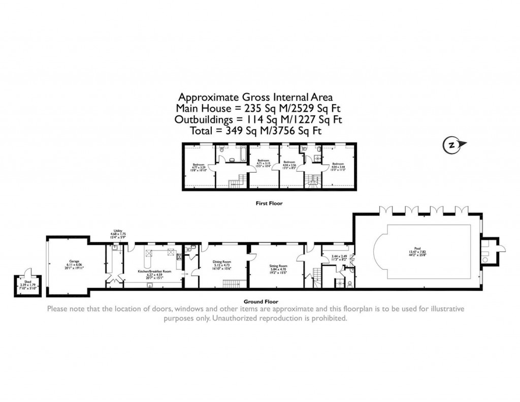 Floorplans For Harcourt Farm Lodge, Kibworth Harcourt, Leicestershire