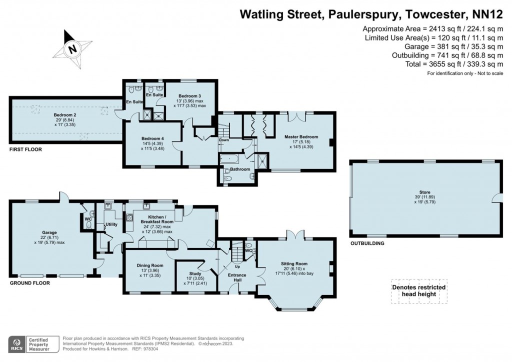 Floorplans For Watling Street, Paulerspury, Towcester, NN12