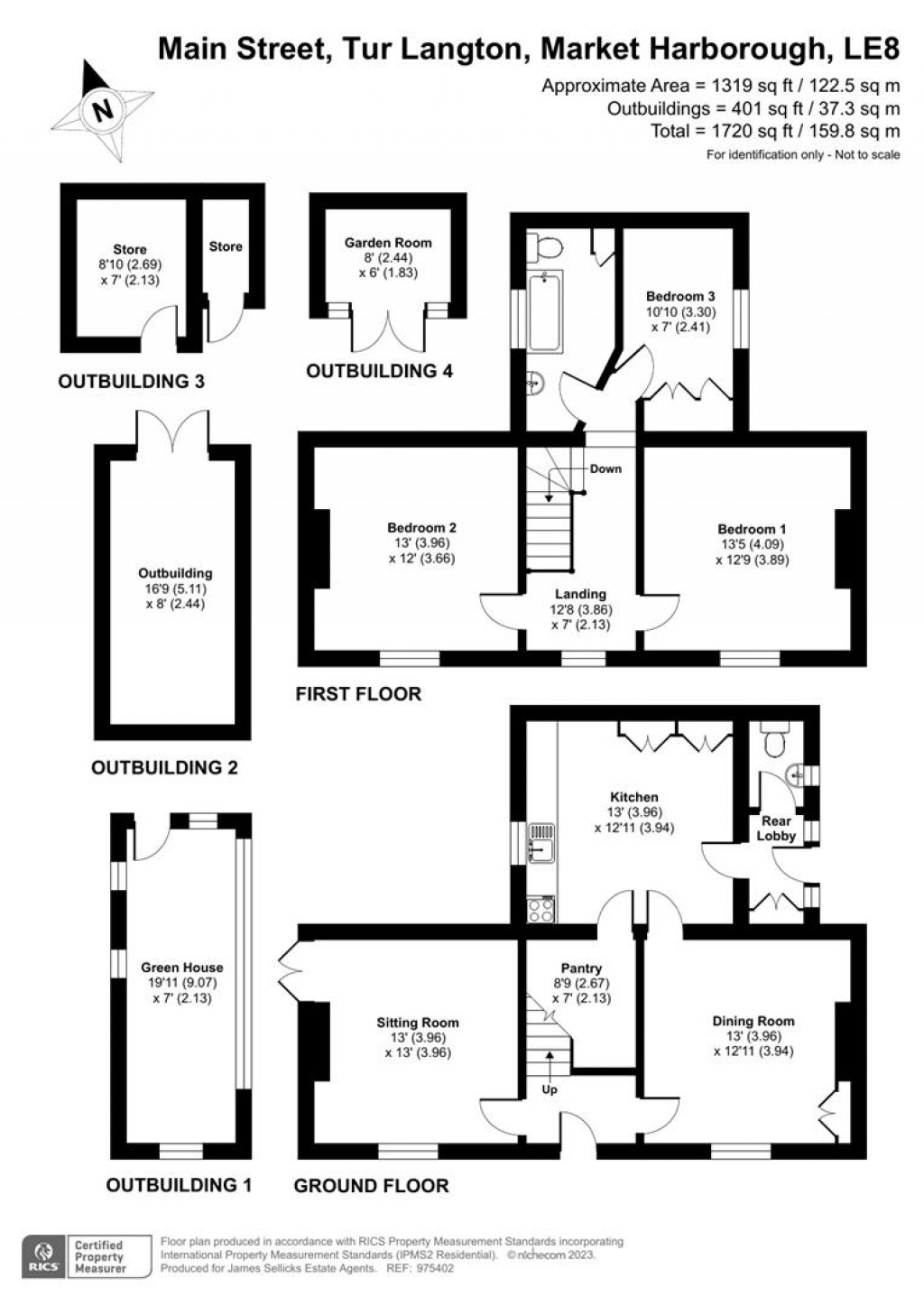 Floorplans For Yew Tree House, Tur Langton, Leicestershire