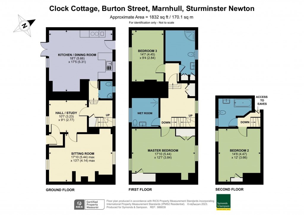 Floorplans For Burton Street, Marnhull, Sturminster Newton