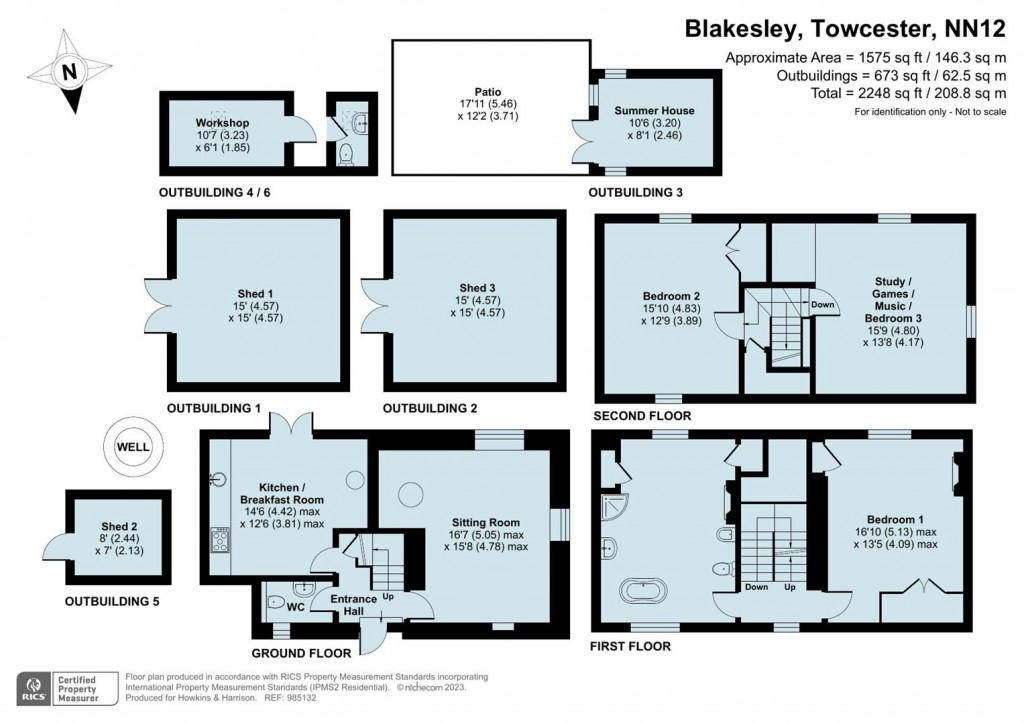 Floorplans For Old School Lane, Blakesley