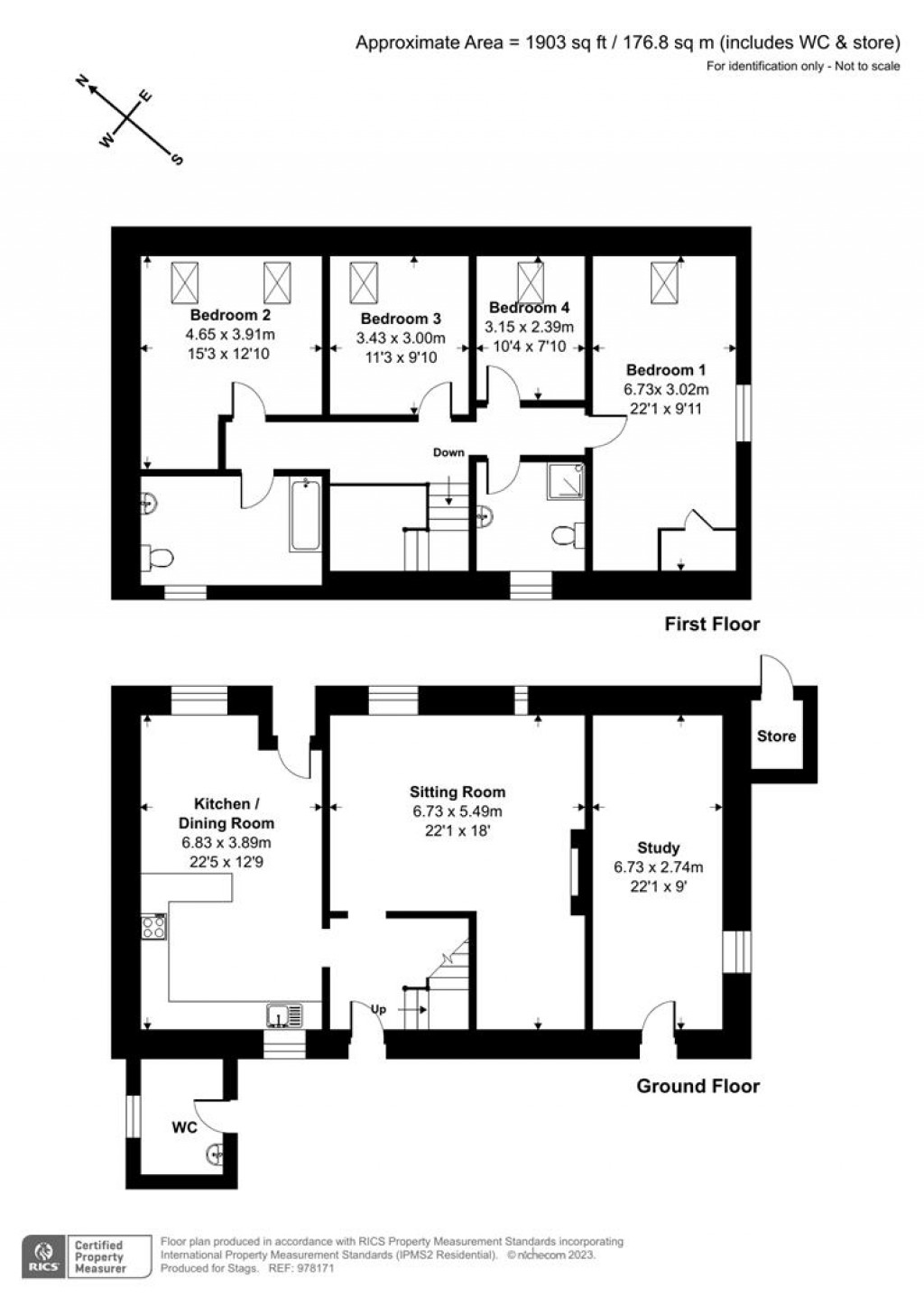 Floorplans For St. Giles-On-The-Heath, Launceston