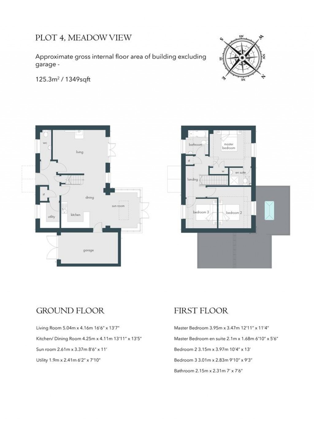 Floorplans For Meadow View, Hill Ash Court
