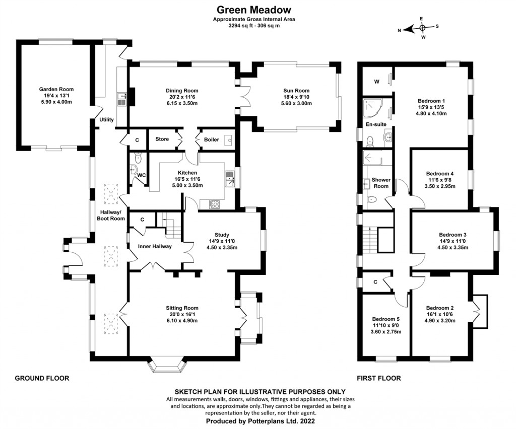 Floorplans For Ashey, Isle of Wight