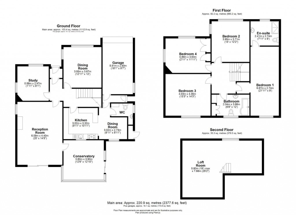 Floorplans For Stoughton Road, Oadby, Leicestershire