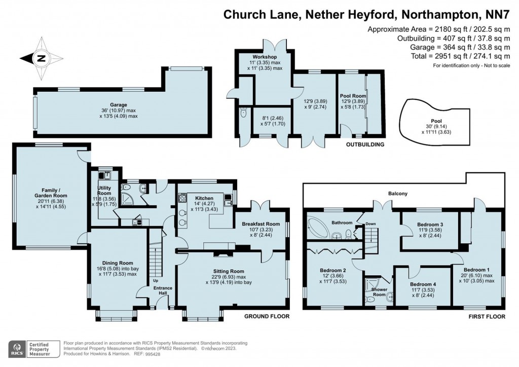 Floorplans For Church Lane, Nether Heyford, Northampton  NN7