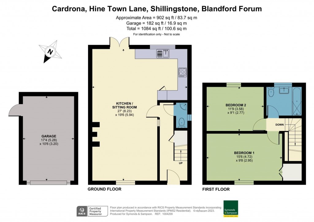 Floorplans For Hine Town Lane, Shillingstone, Blandford Forum