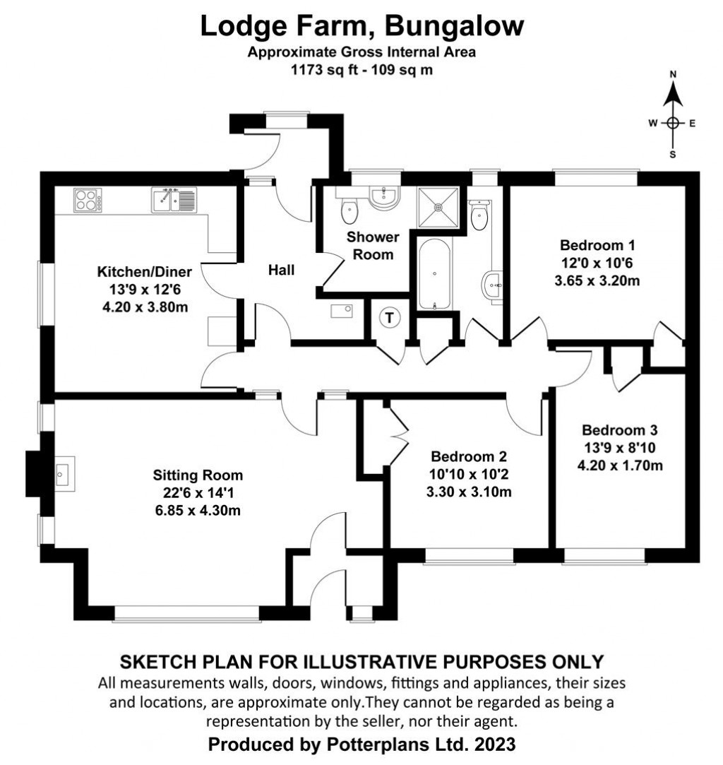 Floorplans For Calbourne, Isle of Wight
