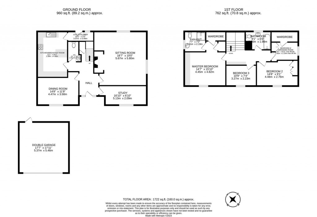 Floorplans For Meadow View, Hall Gardens, Great Glen, Leicester