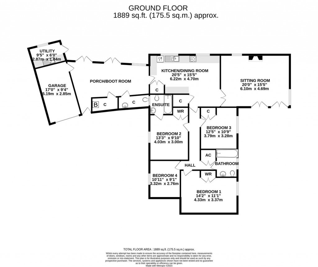 Floorplans For West Bagborough, Taunton