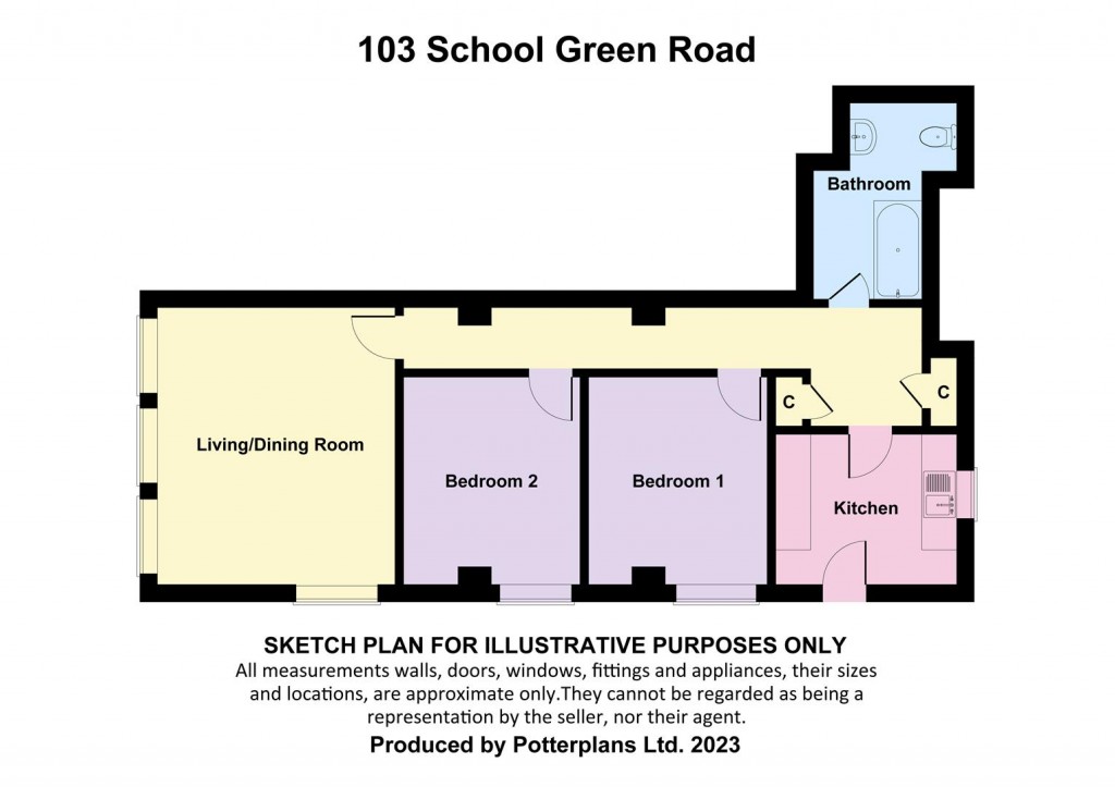 Floorplans For Freshwater, Isle of Wight