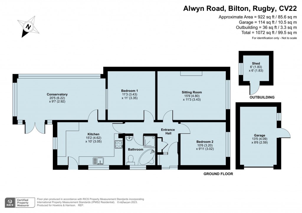 Floorplans For Alwyn Road, Bilton, Rugby