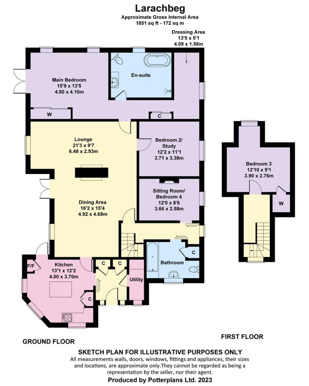 Floorplans For Ningwood, Isle of Wight
