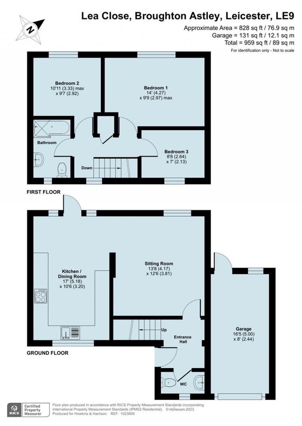Floorplans For Lea Close, Broughton Astley, Leicester