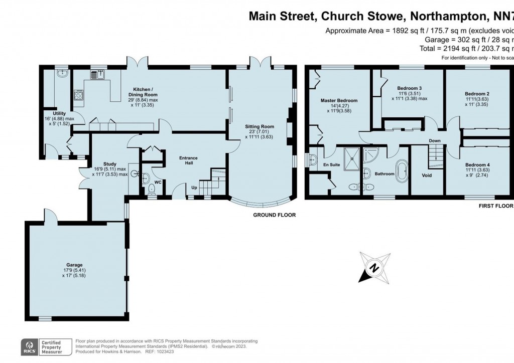 Floorplans For Main Street, Church Stowe, Northampton NN7