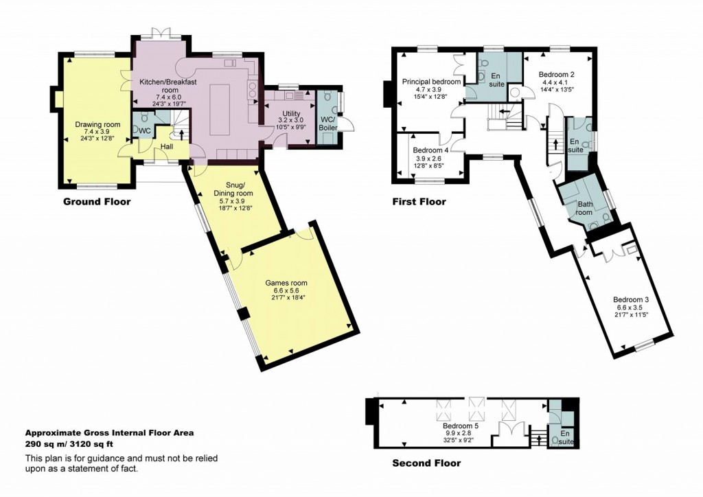 Floorplans For Moor Lane, Willoughby, Rugby