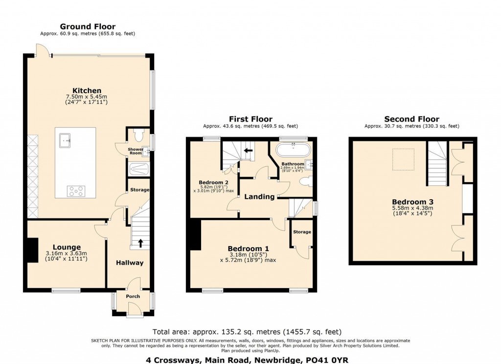 Floorplans For Newbridge, Isle Of Wight