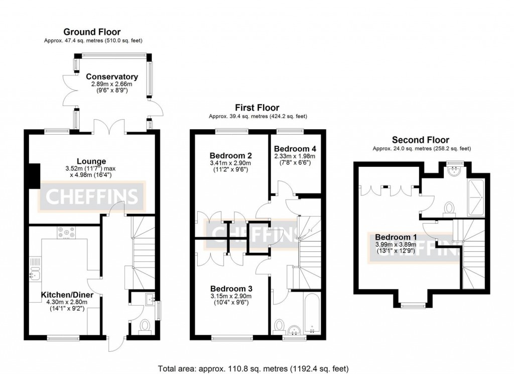 Floorplans For Columbine Road, Ely