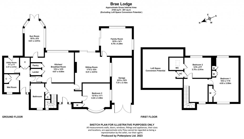 Floorplans For Bembridge, Isle Of Wight