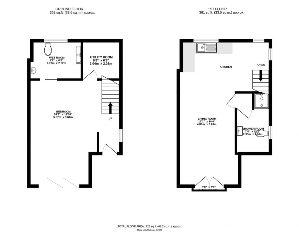 Floorplans For Cottage Farm, Hungarton Lane, Beeby, Leicestershire