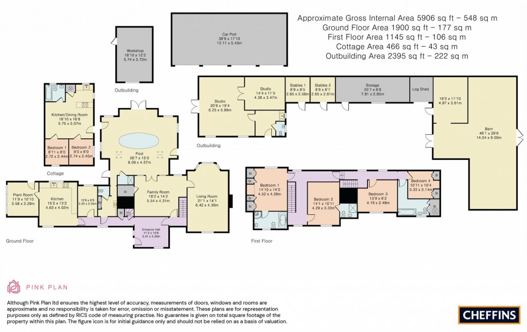 Floorplans For Thaxted Road, Little Sampford