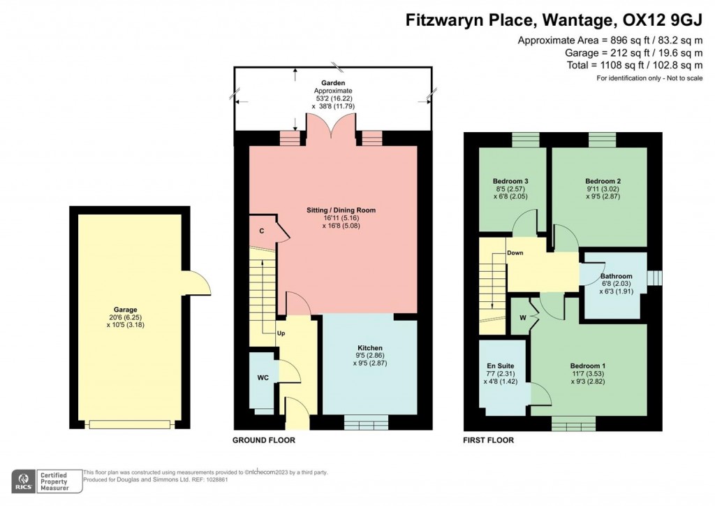 Floorplans For Fitzwaryn Place, Wantage