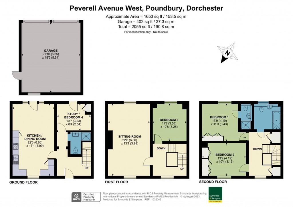 Floorplans For Peverell Avenue West, Poundbury, Dorchester