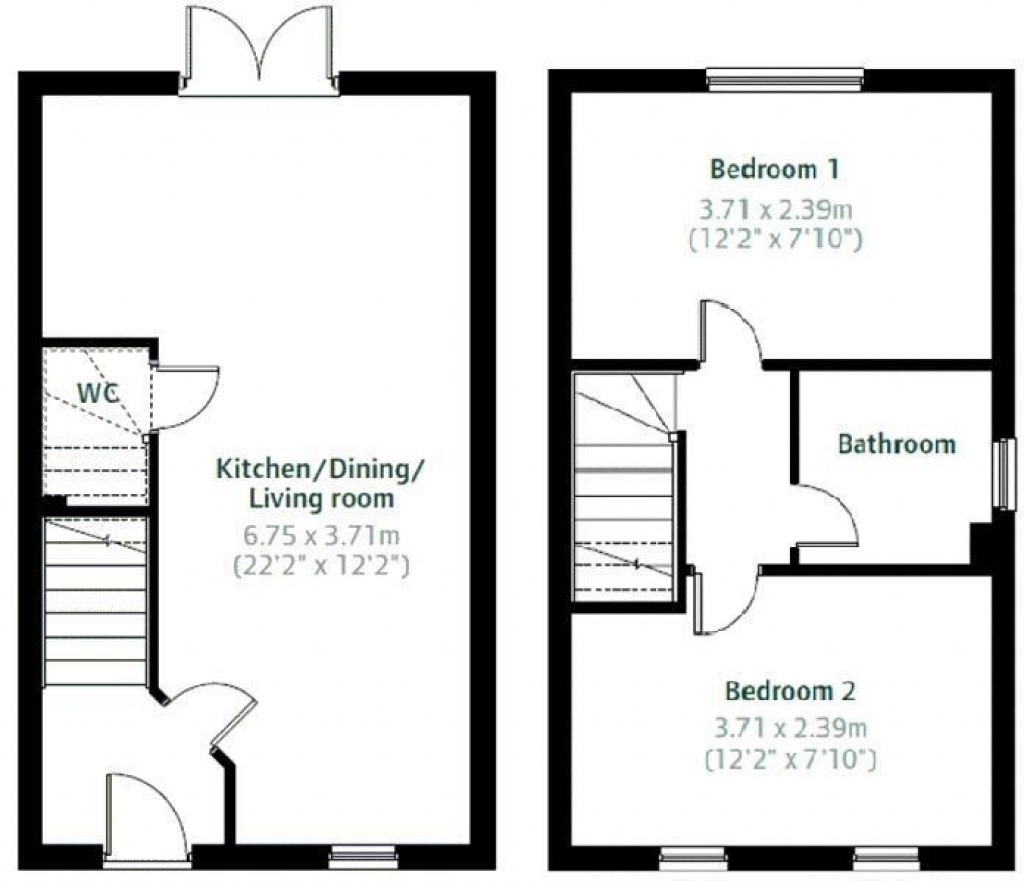 Floorplans For Shipp Close, Little Wratting, Haverhill
