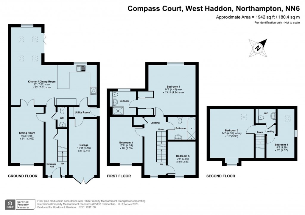 Floorplans For Compass Court, West Haddon, Northampton