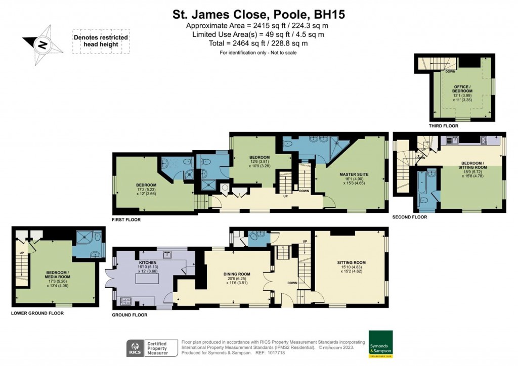 Floorplans For St. James Close, Poole