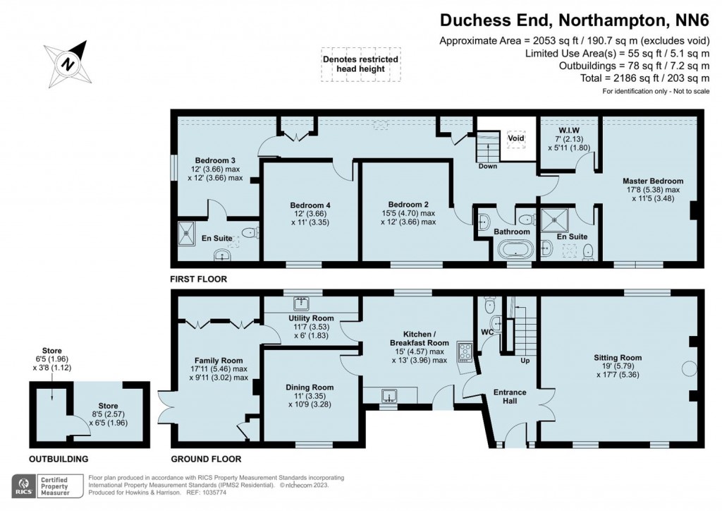 Floorplans For Duchess End, Mears Ashby, Northampton