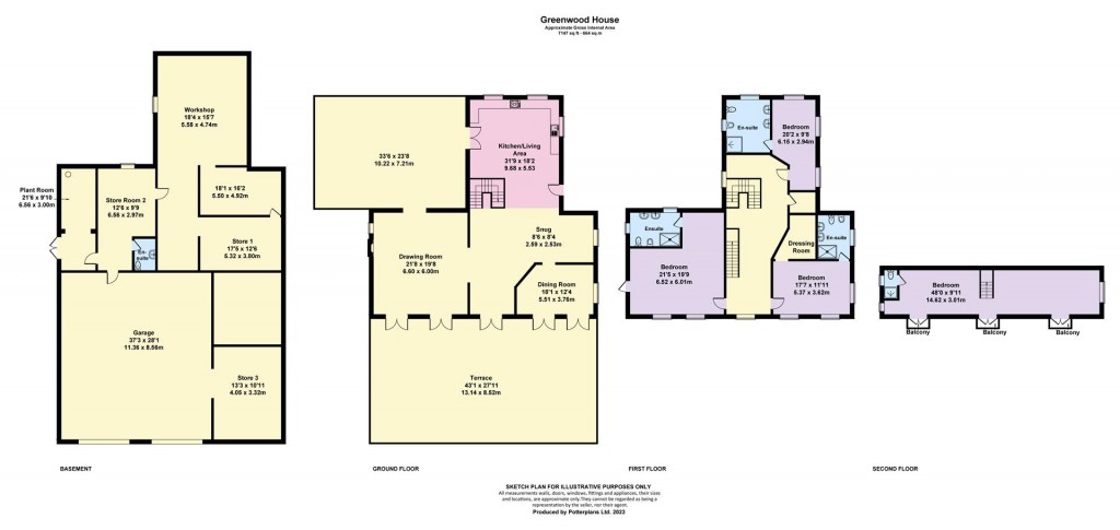 Floorplans For Cranmore, Isle of Wight