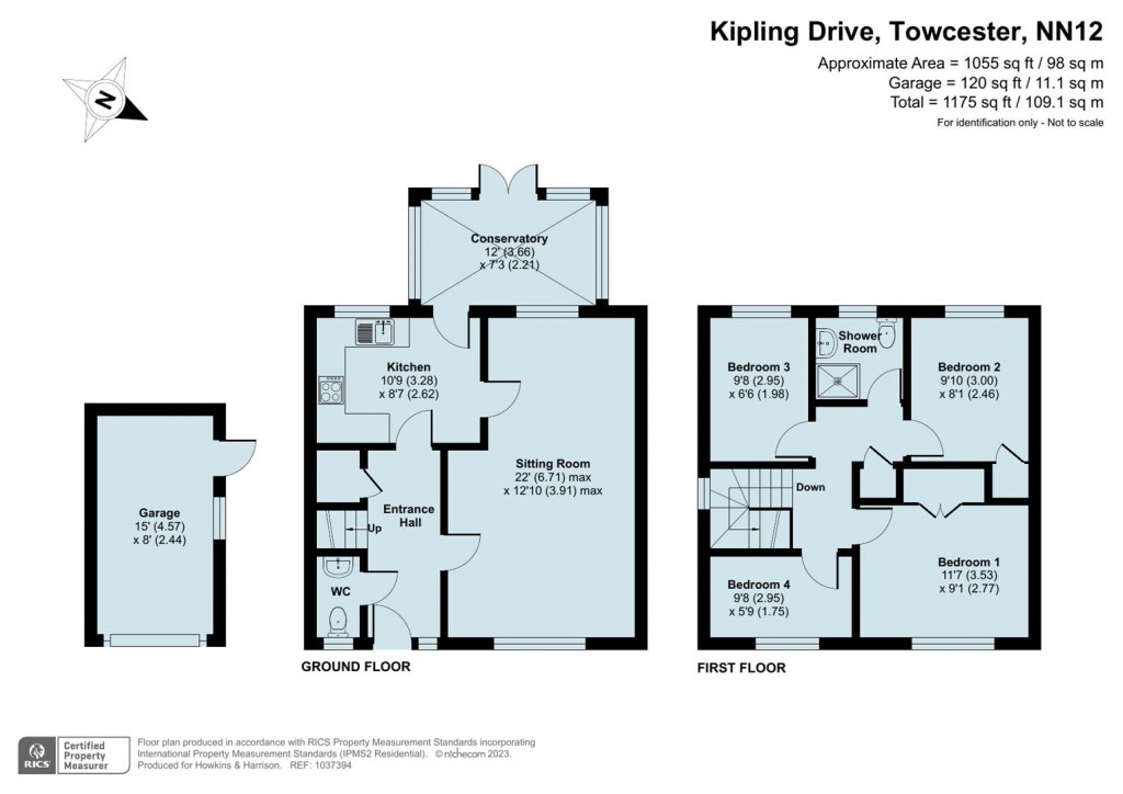 Floorplans For Kipling Drive, Towcester