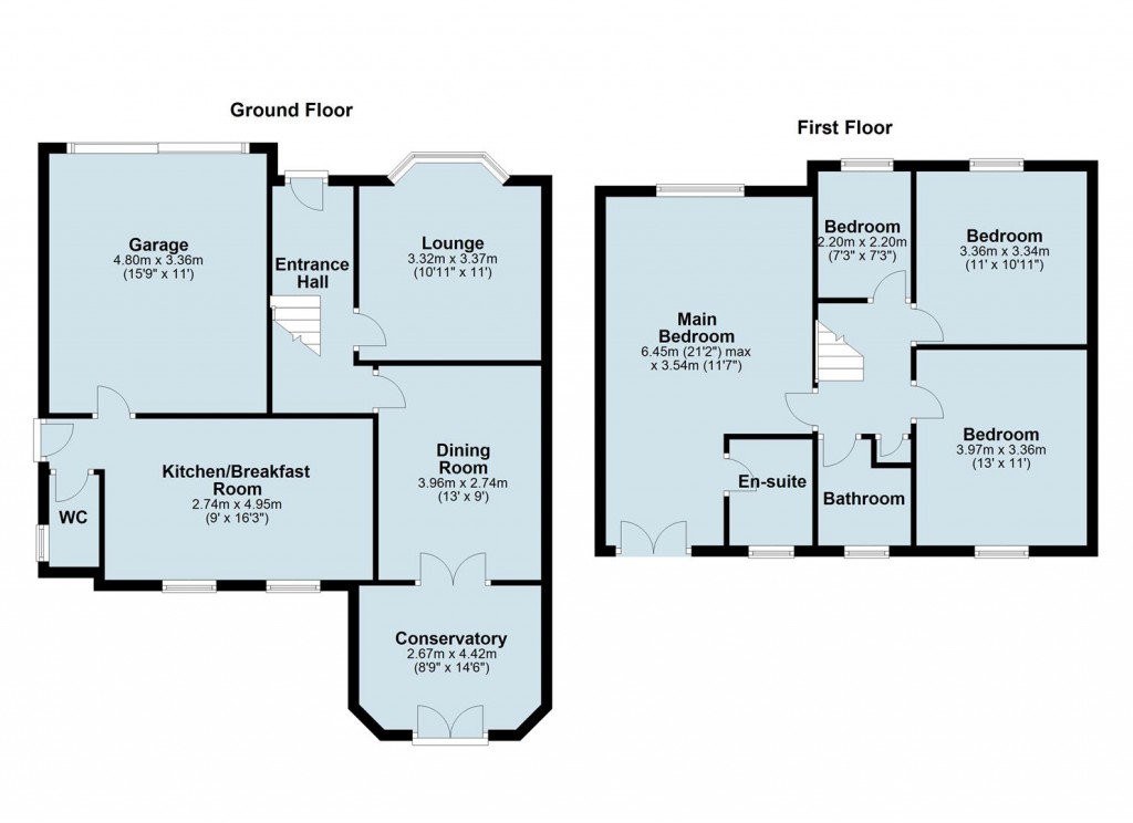 Floorplans For Main Street, Orton-On-The-Hill, Atherstone