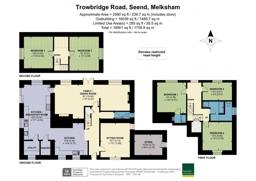 Floorplans For Trowbridge Road, Seend, Melksham