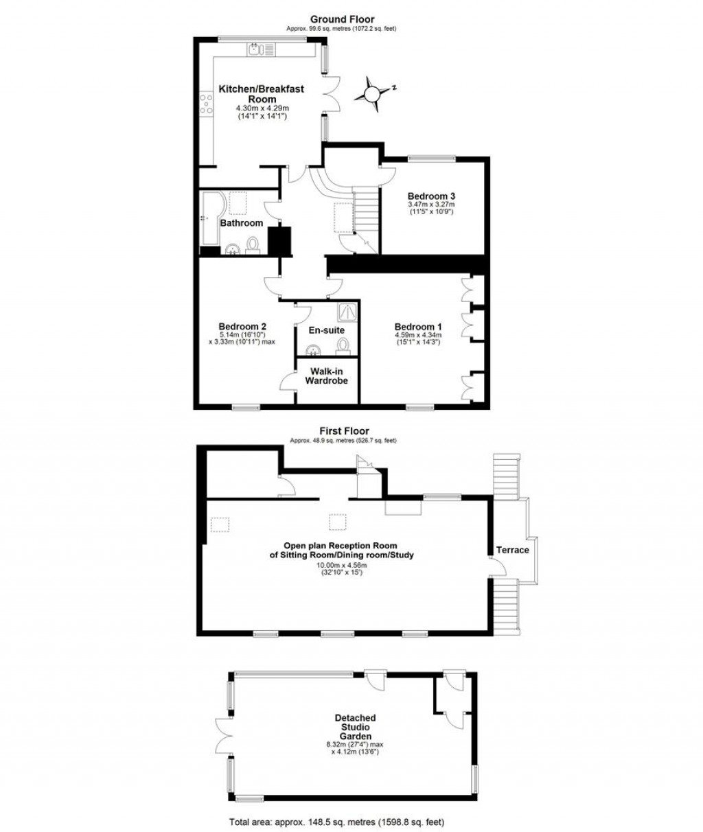 Floorplans For Beenleigh, Harbertonford, Totnes