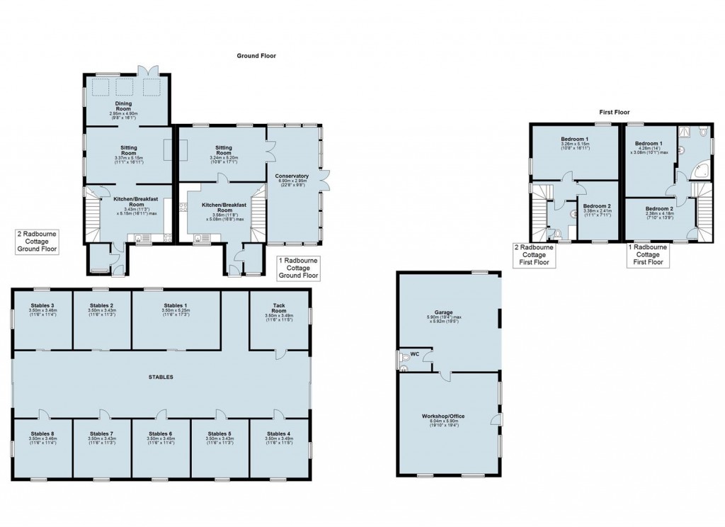 Floorplans For Upper Radbourne, Southam CV47