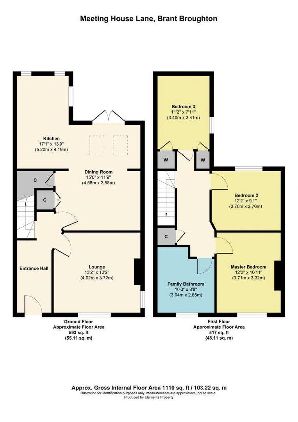 Floorplans For Meeting House Lane, Brant Broughton, Lincoln