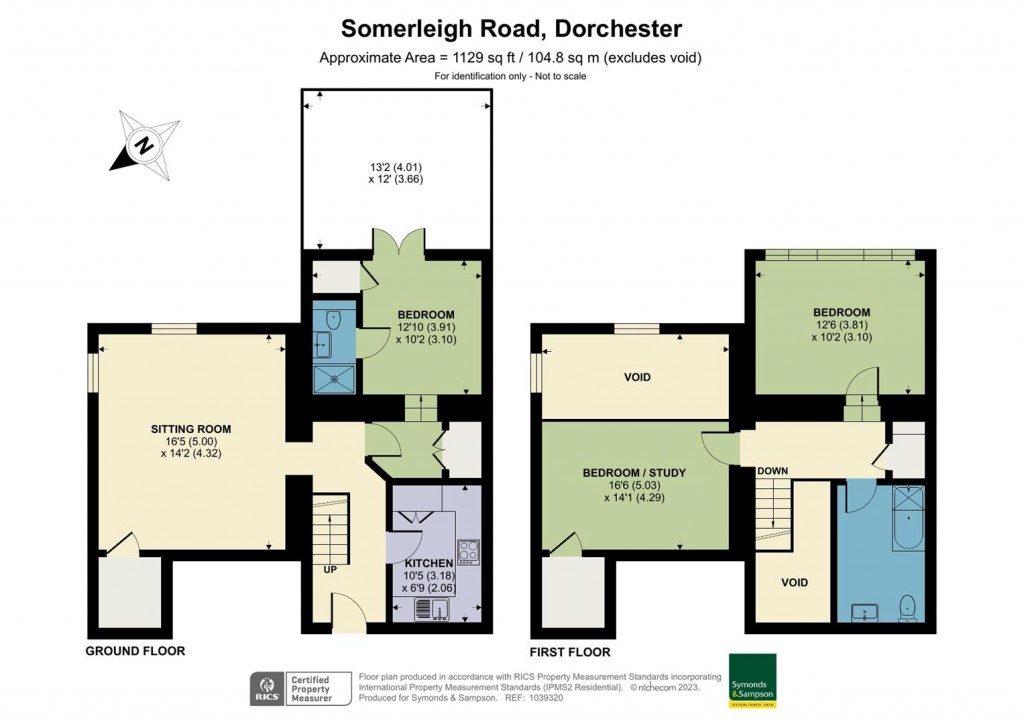 Floorplans For Benjamin Ferrey House, Somerleigh Road, Dorchester