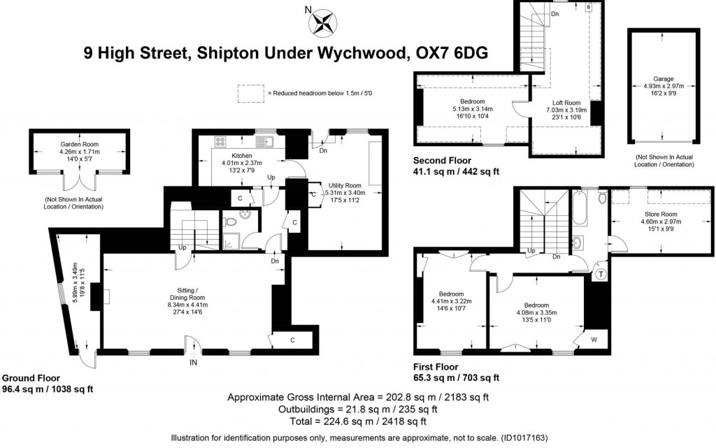 Floorplans For Shipton-Under-Wychwood, Oxfordshire