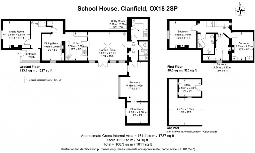 Floorplans For Clanfield, Oxfordshire